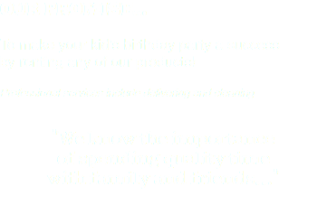 OUR PROMISE... To make your kid's birthday party a success by renting any of our products! Professional services include delivering and cleaning "We know the importance
of spending quality time with family and friends..."

